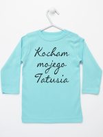kocham moją tatusia koszulka z długim rękawem kolor miętowy 145
