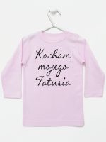kocham moją tatusia koszulka z długim rękawem kolor różowy 145
