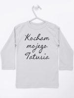 kocham moją tatusia koszulka z długim rękawem kolor szary 145