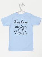 kocham moją tatusia koszulka z krótkim rękawem kolor błękitny 145
