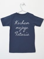kocham moją tatusia koszulka z krótkim rękawem kolor granatowy 145