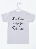 kocham moją tatusia koszulka z krótkim rękawem kolor szary 145