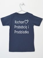 kocham prababcię i pradziadka koszulka z krótkim rękawem kolor granatowy 131