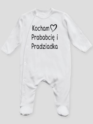 kocham prababcię i pradziadka pajacyk śpioszek ze stópkami 131
