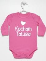 kocham tatusia z sercem body z długim rękawem kolor ciemny różowy 033 kocham tatusia z sercem body z długim rękawem kolor ciemny różowy 033
