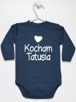 kocham tatusia z sercem body z długim rękawem kolor granatowy 033 kocham tatusia z sercem body z długim rękawem kolor granatowy 033