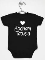 kocham tatusia z sercem body z krótkim rękawem kolor czarny 033 kocham tatusia z sercem body z krótkim rękawem kolor czarny 033