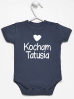 kocham tatusia z sercem body z krótkim rękawem kolor granatowy 033 kocham tatusia z sercem body z krótkim rękawem kolor granatowy 033