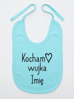 kocham wujka z imieniem śliniak niemowlęcy kolor miętowy 102
