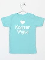 kocham wujka z sercem koszulka z krótkim rękawem kolor miętowy 036