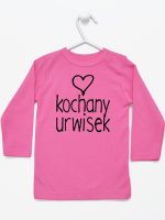 kochany urwisek koszulka z długim rękawem kolor ciemny różowy 079