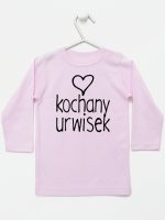 kochany urwisek koszulka z długim rękawem kolor różowy 079