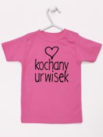 kochany urwisek koszulka z krótkim rękawem kolor ciemny różowy 079