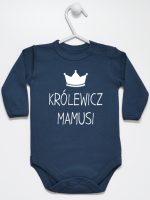 królewicz mamusi body z długim rękawem kolor granatowy 118