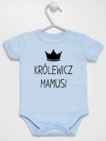 królewicz mamusi body z krótkim rękawem kolor błękitny 118