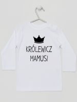 królewicz mamusi koszulka z długim rękawem kolor biały 118