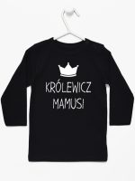 królewicz mamusi koszulka z długim rękawem kolor czarny 118
