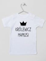 królewicz mamusi koszulka z krótkim rękawem kolor biały 118