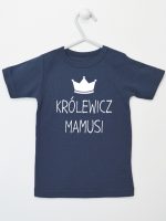 królewicz mamusi koszulka z krótkim rękawem kolor granatowy 118