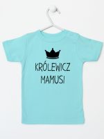 królewicz mamusi koszulka z krótkim rękawem kolor miętowy 118