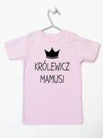 królewicz mamusi koszulka z krótkim rękawem kolor różowy 118