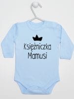 księżniczka mamusi body z długim rękawem kolor błękitny 056