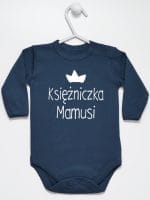 księżniczka mamusi body z długim rękawem kolor granatowy 056