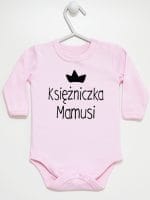 księżniczka mamusi body z długim rękawem kolor różowy 056