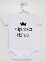 księżniczka mamusi body z krótkim rękawem kolor biały 056