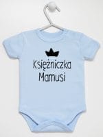 księżniczka mamusi body z krótkim rękawem kolor błękitny 056