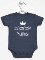 księżniczka mamusi body z krótkim rękawem kolor granatowy 056
