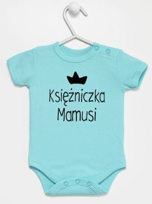 księżniczka mamusi body z krótkim rękawem kolor miętowy 056