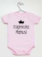 księżniczka mamusi body z krótkim rękawem kolor różowy 056