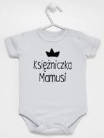 księżniczka mamusi body z krótkim rękawem kolor szary 056