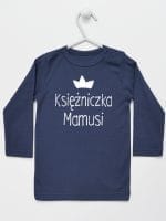 księżniczka mamusi koszulka z długim rękawem kolor granatowy 056