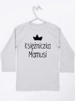 księżniczka mamusi koszulka z długim rękawem kolor szary 056
