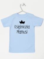 księżniczka mamusi koszulka z krótkim rękawem kolor błękitny 056