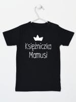 księżniczka mamusi koszulka z krótkim rękawem kolor czarny 056
