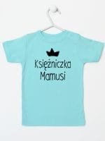 księżniczka mamusi koszulka z krótkim rękawem kolor miętowy 056