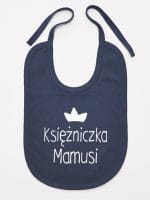 księżniczka mamusi śliniak niemowlęcy kolor granatowy 056