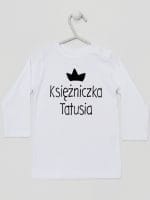 księżniczka tatusia koszulka z długim rękawem kolor biały 055