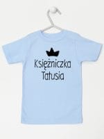 księżniczka tatusia koszulka z krótkim rękawem kolor błękitny 055