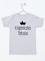 księżniczka tatusia koszulka z krótkim rękawem kolor szary 055