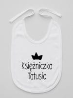 księżniczka tatusia śliniak niemowlęcy kolor biały 055