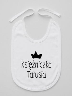 księżniczka tatusia śliniak niemowlęcy kolor biały 055