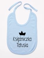 księżniczka tatusia śliniak niemowlęcy kolor błękitny 055