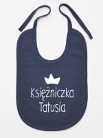 księżniczka tatusia śliniak niemowlęcy kolor granatowy 055