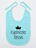 księżniczka tatusia śliniak niemowlęcy kolor miętowy 055