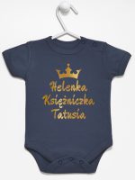 księżniczka tatusia z imieniem dziecka body z krótkim rękawem kolor granatowy 239 księżniczka tatusia z imieniem dziecka body z krótkim rękawem kolor granatowy 239