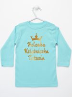 księżniczka tatusia z imieniem dziecka koszulka z długim rękawem kolor miętowy 239 księżniczka tatusia z imieniem dziecka koszulka z długim rękawem kolor miętowy 239
